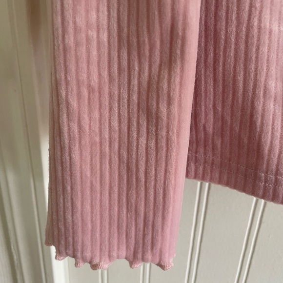 Soft Pink Ribbed Cardigan - Picture 2 of 7